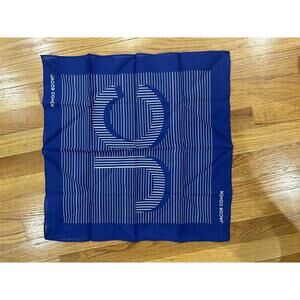Jacob Cohën Blue Cotton Handkerchief  Scarf